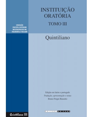 INSTITUIÇÃO ORATÓRIA - TOMO III