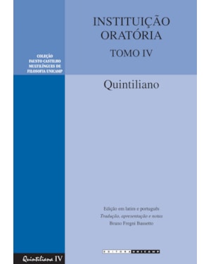 INSTITUIÇÃO ORATÓRIA - TOMO IV