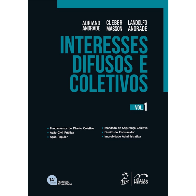 INTERESSES DIFUSOS E COLETIVOS - VOL.1 - 14ª EDIÇÃO 2026