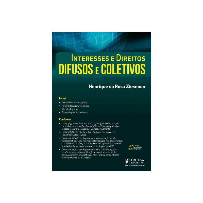 INTERESSES E DIREITOS DIFUSOS E COLETIVOS