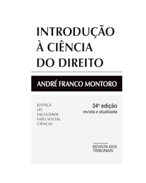 INTRODUÇÃO À CIÊNCIA DO DIREITO 34º EDIÇÃO