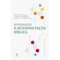 INTRODUÇÃO À INTERPRETAÇÃO BÍBLICA