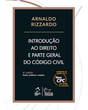 INTRODUÇÃO AO DIREITO E PARTE GERAL DO CÓDIGO CIVIL - 8ª EDIÇÃO 2016