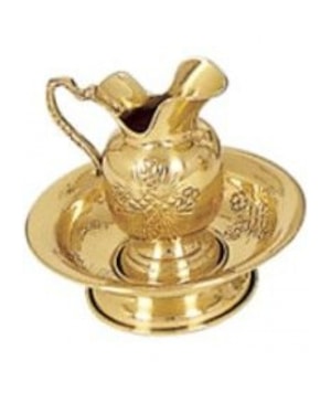 JARRA COM BACIA 15CM DE ALTURA DOURADA