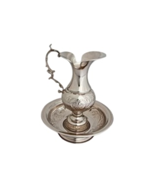 JARRA COM BACIA TRABALHADA GRANDE 31CM DE ALTURA