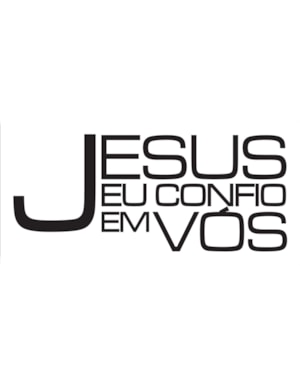 JESUS EU CONFIO EM VOS - ADESIVO
