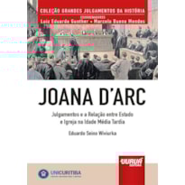 JOANA D'ARC - JULGAMENTOS E A RELAÇÃO ENTRE ESTADO E IGREJA NA IDADE MÉDIA TARDIA - MINIBOOK - PREFÁCIO DE RENÉ ARIEL DOTTI - COLEÇÃO GRANDES JULGAMENTOS DA HISTÓRIA - COORDENADORES: LUIZ EDUARDO GUNTHER E MARCELO BUENO MENDES