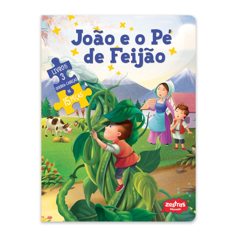 JOÃO E O PÉ DE FEIJÃO: LIVRO COM QUEBRA CABEÇA