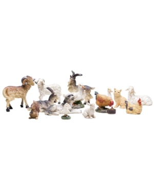 JOGO DE ANIMAIS 6CM DE ALTURA C/ 15 PEÇAS