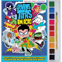 JOVENS TITANS LIVRO PARA PINTAR COM AQUARELA