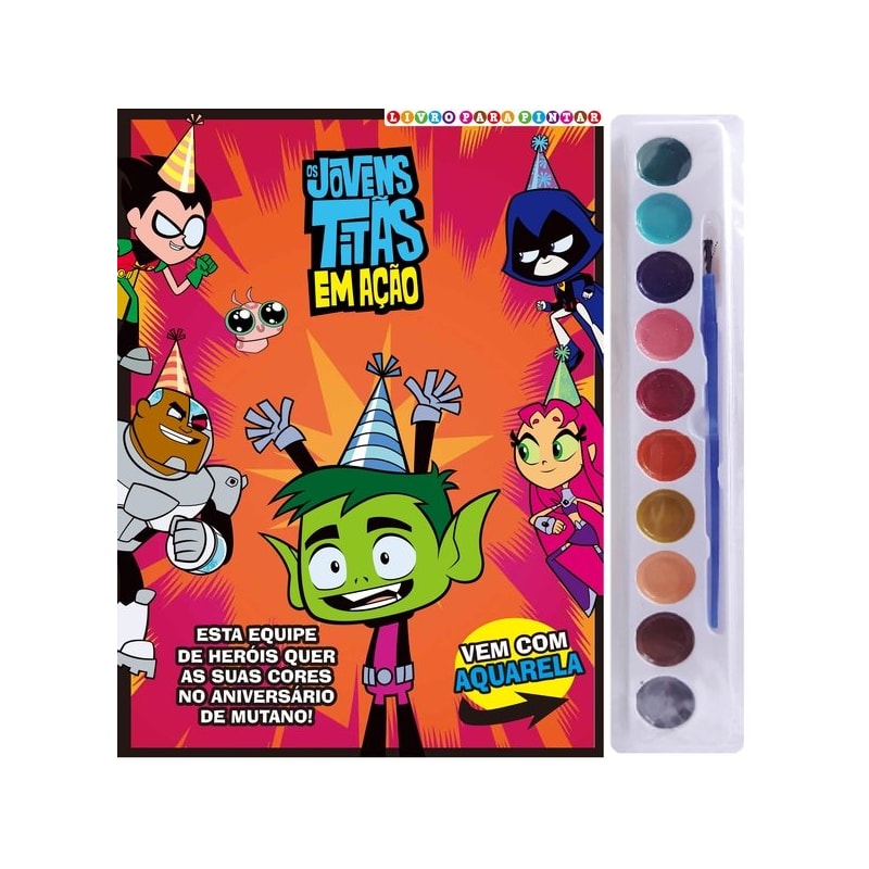 JOVENS TITÃS LIVRO PARA PINTAR