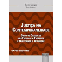 JUSTIÇA NA CONTEMPORANEIDADE - COMO OS CLÁSSICOS NOS ENSINAM A ENTENDER E QUESTIONAR A REALIDADE - COLEÇÃO FGV DIREITO RIO