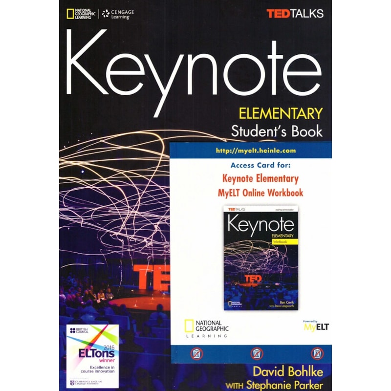 KEYNOTE - BRE - ELEMENTARY: STUDENT BOOK + DVD-ROM + MYELT ONLINE WORKBOOK, PRINTED ACCESS CODE