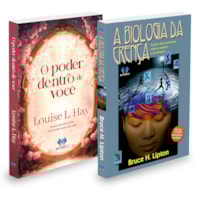 KIT 2 LIVROS AUTOAJUDA - PODER DENTRO DE VOCÊ + BIOLOGIA DA CRENÇA