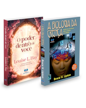 KIT 2 LIVROS AUTOAJUDA - PODER DENTRO DE VOCÊ + BIOLOGIA DA CRENÇA