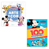 KIT ARTE E COR MICKEY E MINNIE E 100 ATIVIDADES MICKEY E AMIGOS