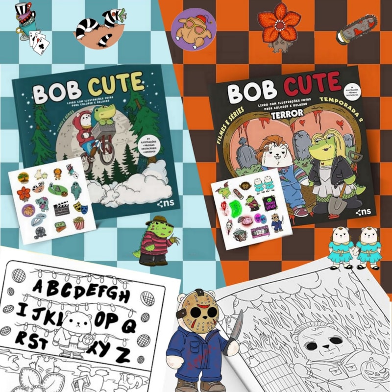 KIT BOB CUTE: FILMES E SÉRIES - TEMPORADA 1 & 2: FILMES E SÉRIES - FILMES E SÉRIES TERROR
