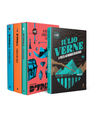 KIT BOX ALEXANDRE DUMAS + A VOLTA AO MUNDO EM 80 DIAS