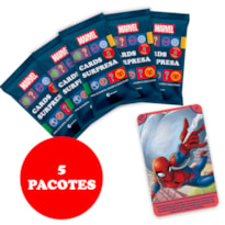 KIT CARDS MARVEL COM 5 PACOTES