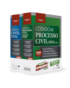 KIT CÓDIGO CIVIL E PROCESSO CIVIL - LEGISLAÇÃO PROCESSUAL EM VIGOR - 18ª EDIÇÃO 2026