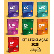 KIT COLEÇÃO LEGISLAÇÃO 2025 - CONSTITUIÇÃO FEDERAL 2025 + CLT 2025 + CÓDIGO CIVIL 2025 + CÓDIGO DE PROCESSO CIVIL 2025 + CÓDIGO PENAL 2025 + CÓDIGO DE PROCESSO PENAL 2025 + CÓDIGO TRIBUTÁRIO 2025