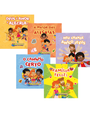 Kit com 5 Livros de Atividades 3 palavrinhas: Atividades de desenvolvimento motor e cognitivo da criança