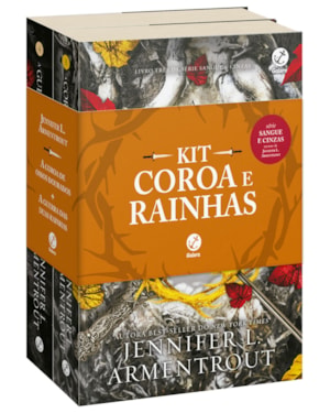 KIT COROA E RAINHAS (VOL. 3 E 4 SANGUE E CINZAS)