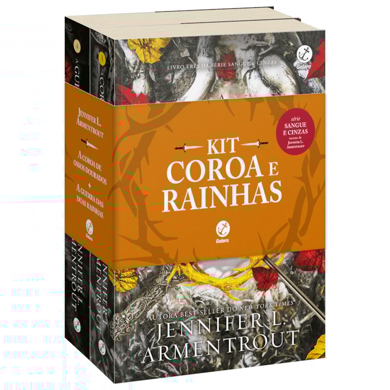 KIT COROA E RAINHAS (VOL. 3 E 4 SANGUE E CINZAS)