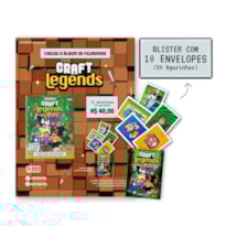 KIT DE 10 ENVELOPES COM 50 CROMOS - ÁLBUM OFICIAL CRAFT LEGENDS
