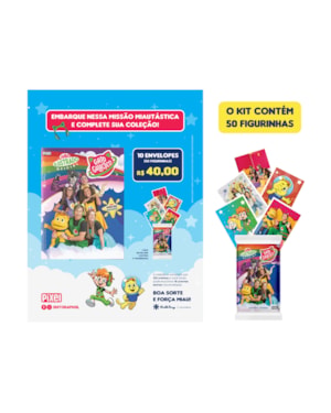 KIT DE 10 ENVELOPES COM 50 CROMOS - ÁLBUM OFICIAL GATO GALACTICO