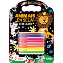 KIT DE COLORIR - ANIMAIS DA SELVA