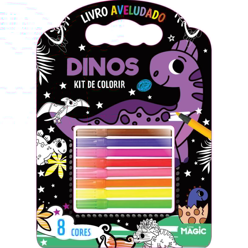 KIT DE COLORIR - DINOSSAUROS