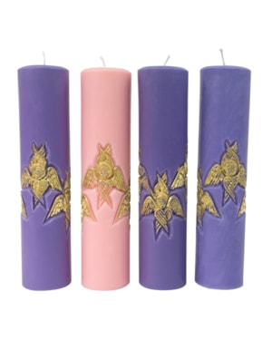 KIT DE VELAS PARA ADVENTO ESTRELA 30X7