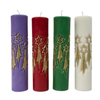 KIT DE VELAS PARA ADVENTO ESTRELA 30X7