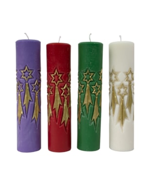 KIT DE VELAS PARA ADVENTO ESTRELA 30X7