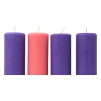 KIT DE VELAS PARA COROA DO ADVENTO 10X5