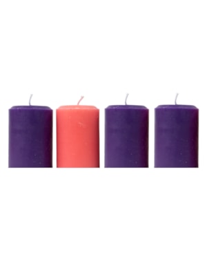KIT DE VELAS PARA COROA DO ADVENTO 10X7