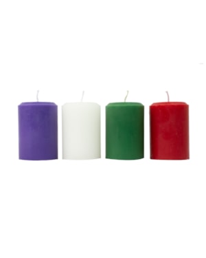KIT DE VELAS PARA COROA DO ADVENTO 10X7