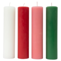 KIT DE VELAS PARA COROA DO ADVENTO 22X5