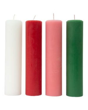 KIT DE VELAS PARA COROA DO ADVENTO 22X5