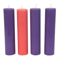 KIT DE VELAS PARA COROA DO ADVENTO 22X5