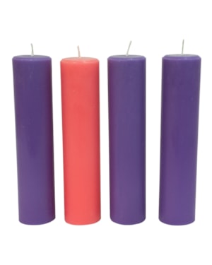 KIT DE VELAS PARA COROA DO ADVENTO 22X5