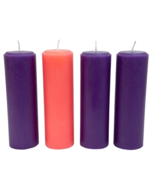 KIT DE VELAS PARA COROA DO ADVENTO SERAFINS 30X7