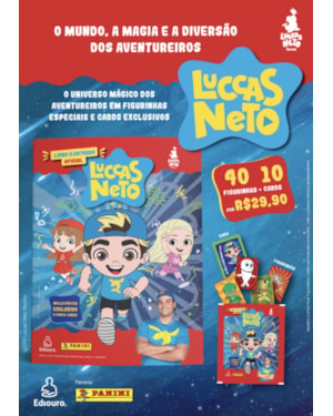 KIT ENVELOPES COM CROMOS - LUCCAS NETO