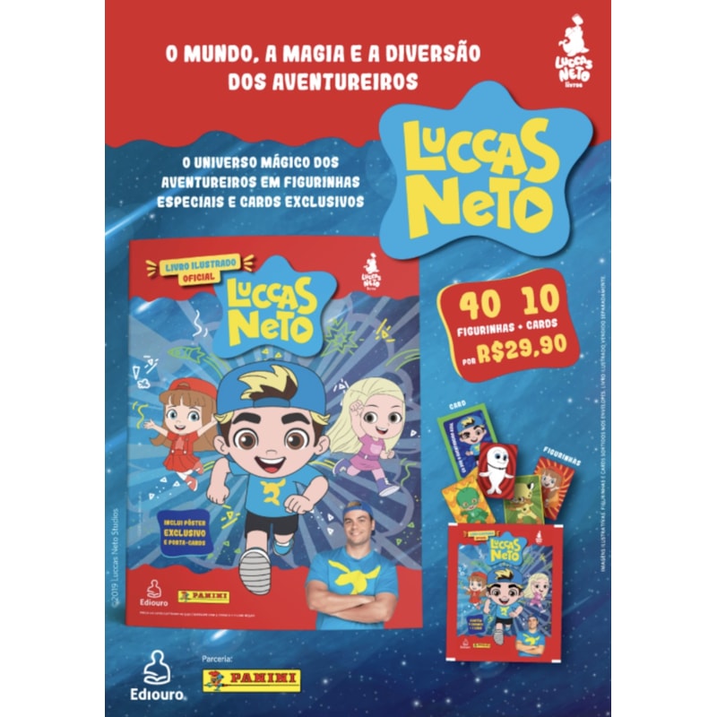KIT ENVELOPES COM CROMOS - LUCCAS NETO