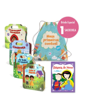 KIT EXCLUSIVO MOCHILINHA LITERÁRIA - LENDO POR AÍ CONTOS CLÁSSICOS.