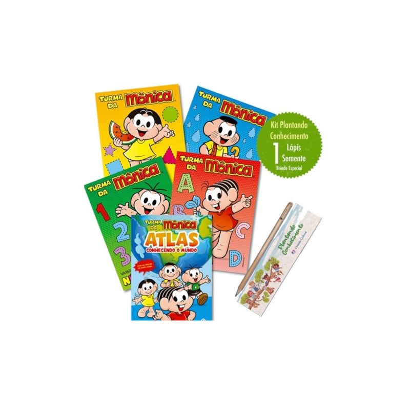 KIT EXCLUSIVO TURMA DA MÔNICA - PLANTANDO CONHECIMENTO