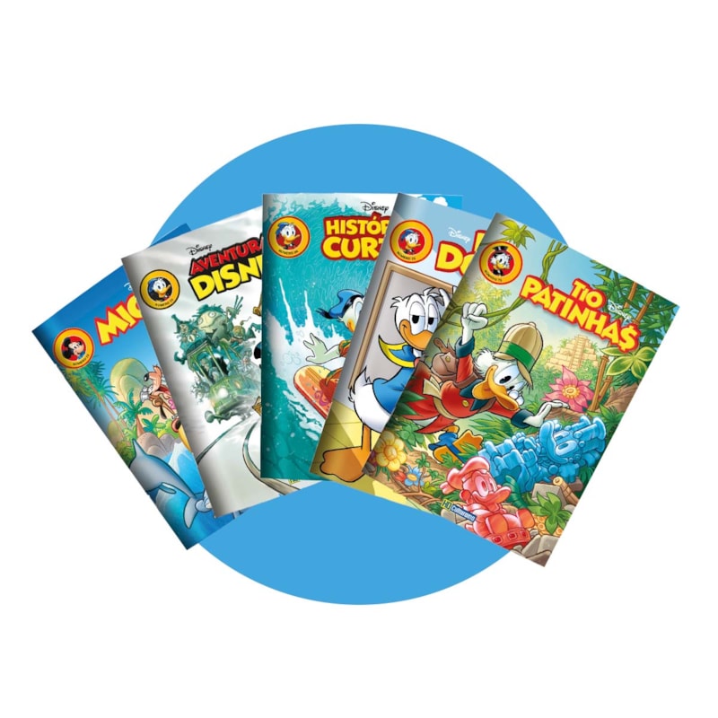 KIT GIBIS DISNEY EDIÇÃO 73 - ABRIL/2025 - COM 5 REVISTAS