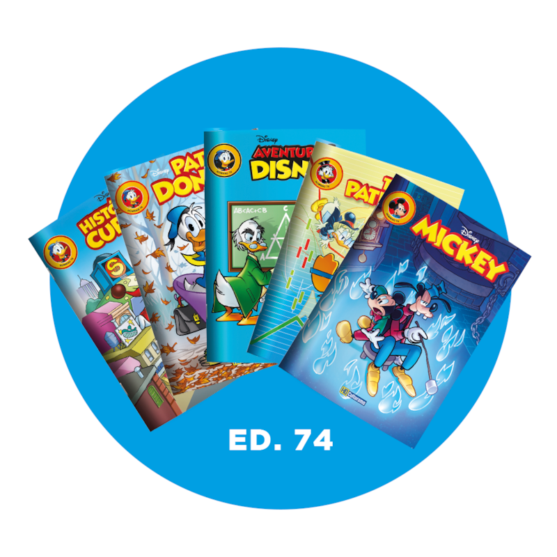 KIT GIBIS DISNEY EDIÇÃO 74 - MAIO/2025 - COM 5 REVISTAS