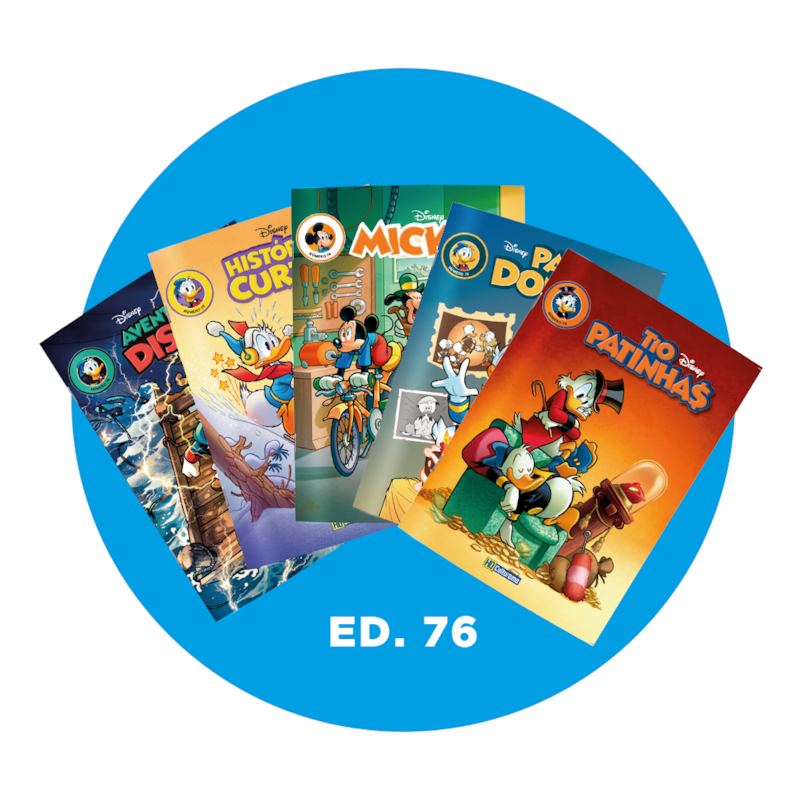 KIT GIBIS DISNEY EDIÇÃO 76 - JULHO/2025 - COM 5 REVISTAS